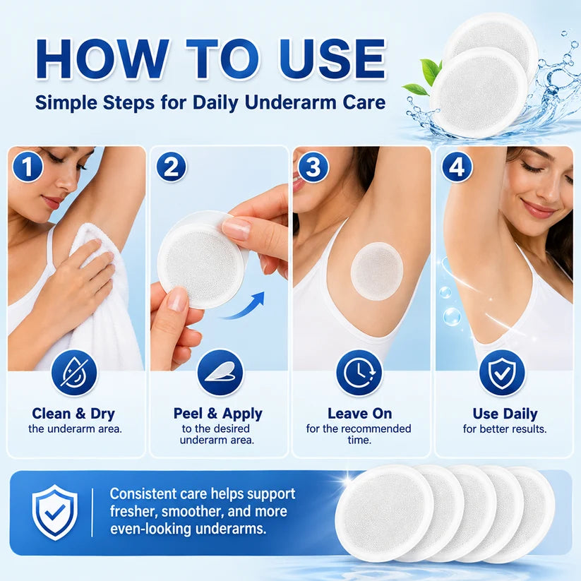 ⏳🔥Last Day-Buy 1 Get 1 Free🔥⏰2-in-1 Nano Underarm Deodorizing & Melanin-Control Patches