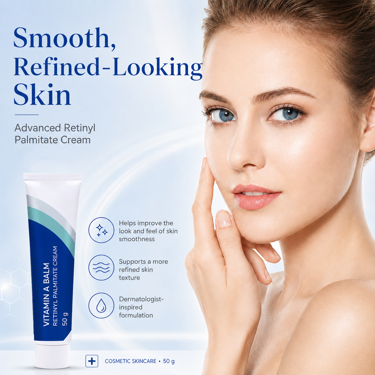 French Vitamin A Balm 50g – Retinyl Palmitate Cream for Smoother, Firmer-Looking & Hydrated Skin