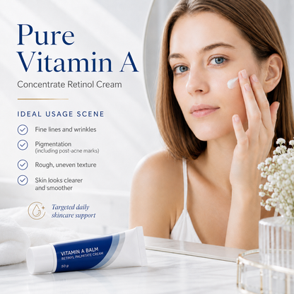 French Vitamin A Balm 50g – Retinyl Palmitate Cream for Smoother, Firmer-Looking & Hydrated Skin