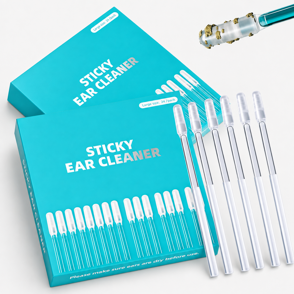 🔥Last Day-Buy 1 Get 1 Free🔥Sticky Ear Cleaning Sticks